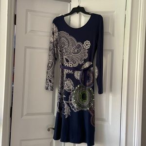 Blue Desigual dress size large